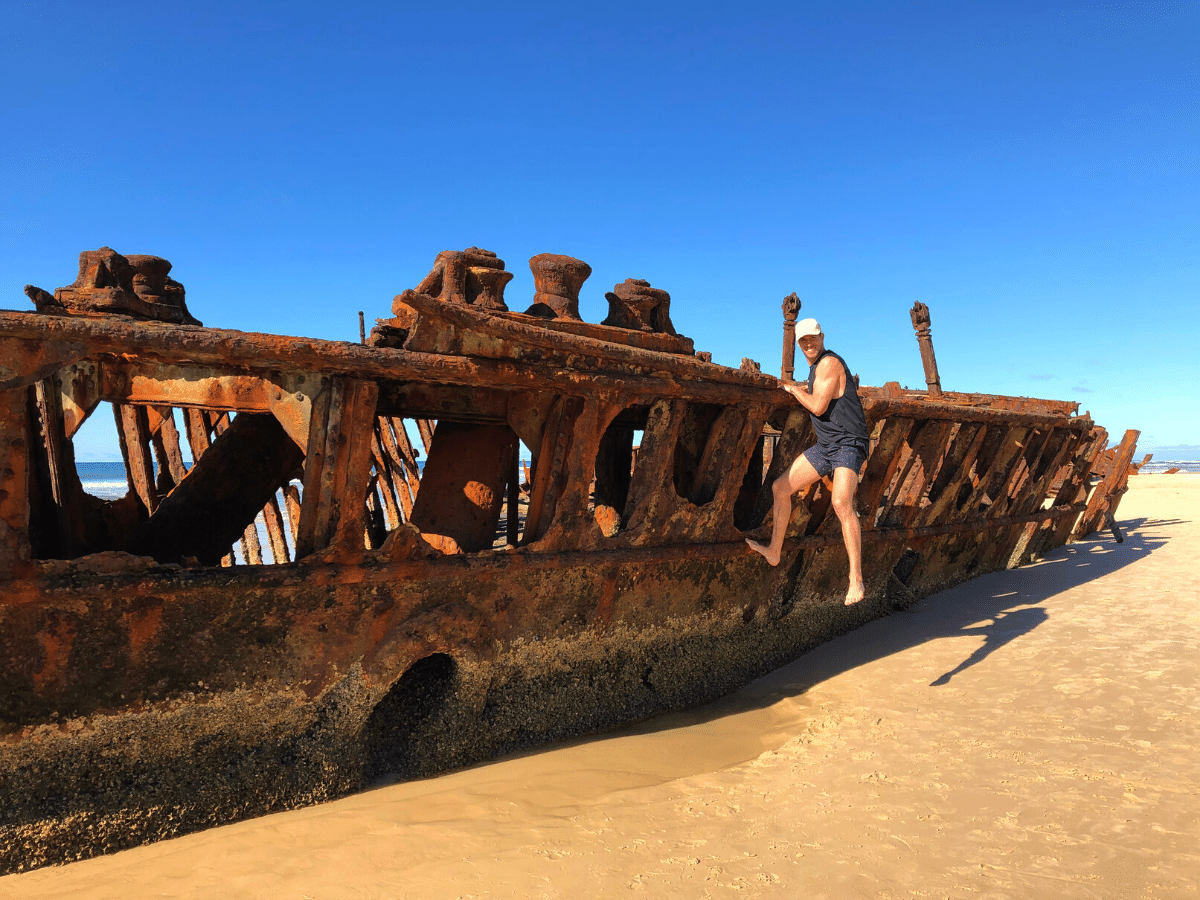 Shipwreck SS Maheno op Fraser Island