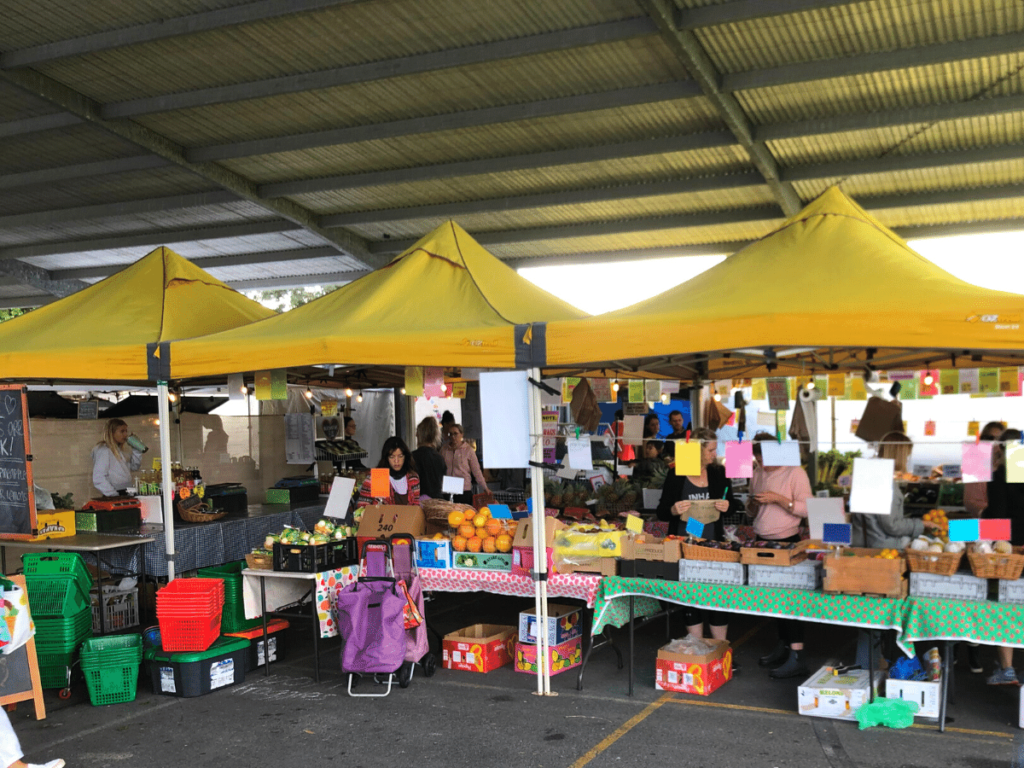 Organic farmers market in de Gold Coast