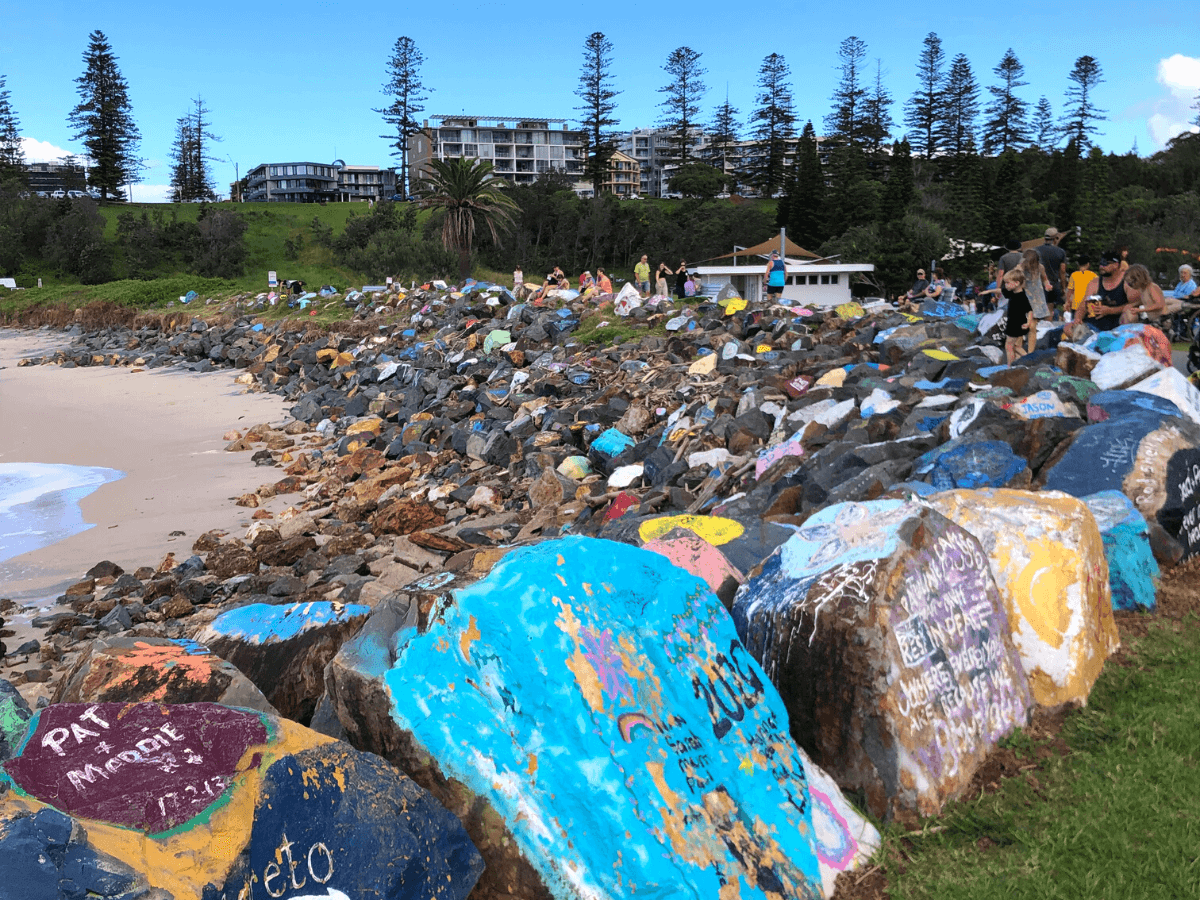 The Breakwall in Port Macquarie