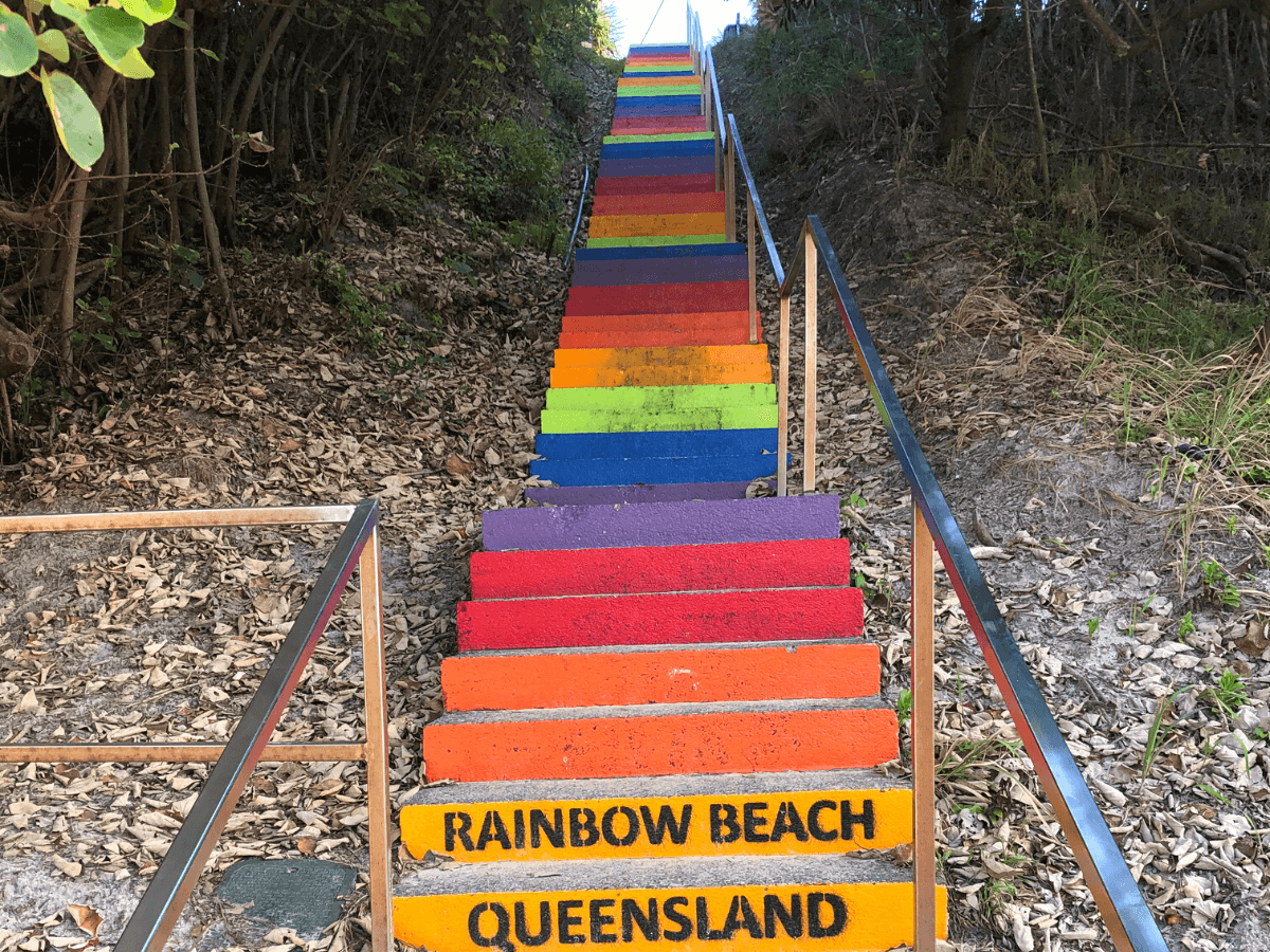 Rainbow Beach Stairs in Great Sandy National Park