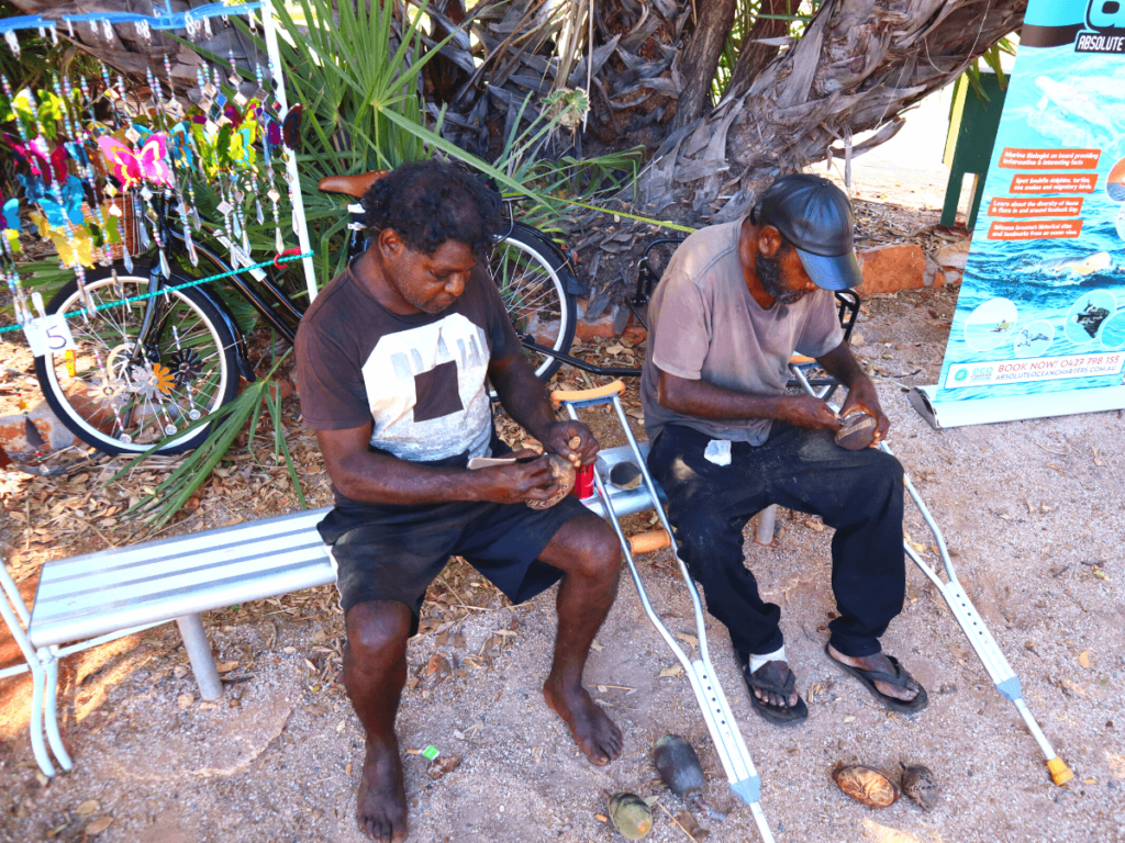 Aboriginals in Broome Courthouse Market