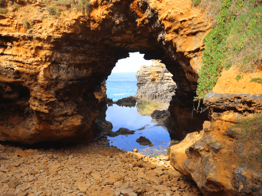The Grotto op de great ocean road aan de zuidkust in australie