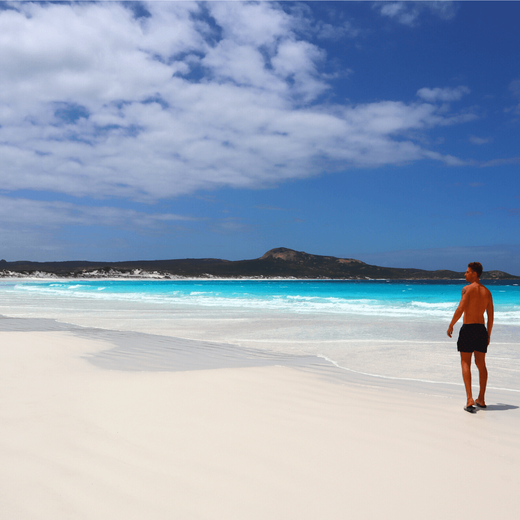 strand van lucky bay in cape le grand bij esperance