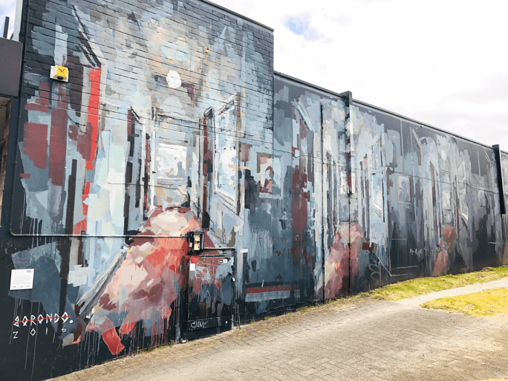 graffiti in de hoofdstraat van albany west-australie