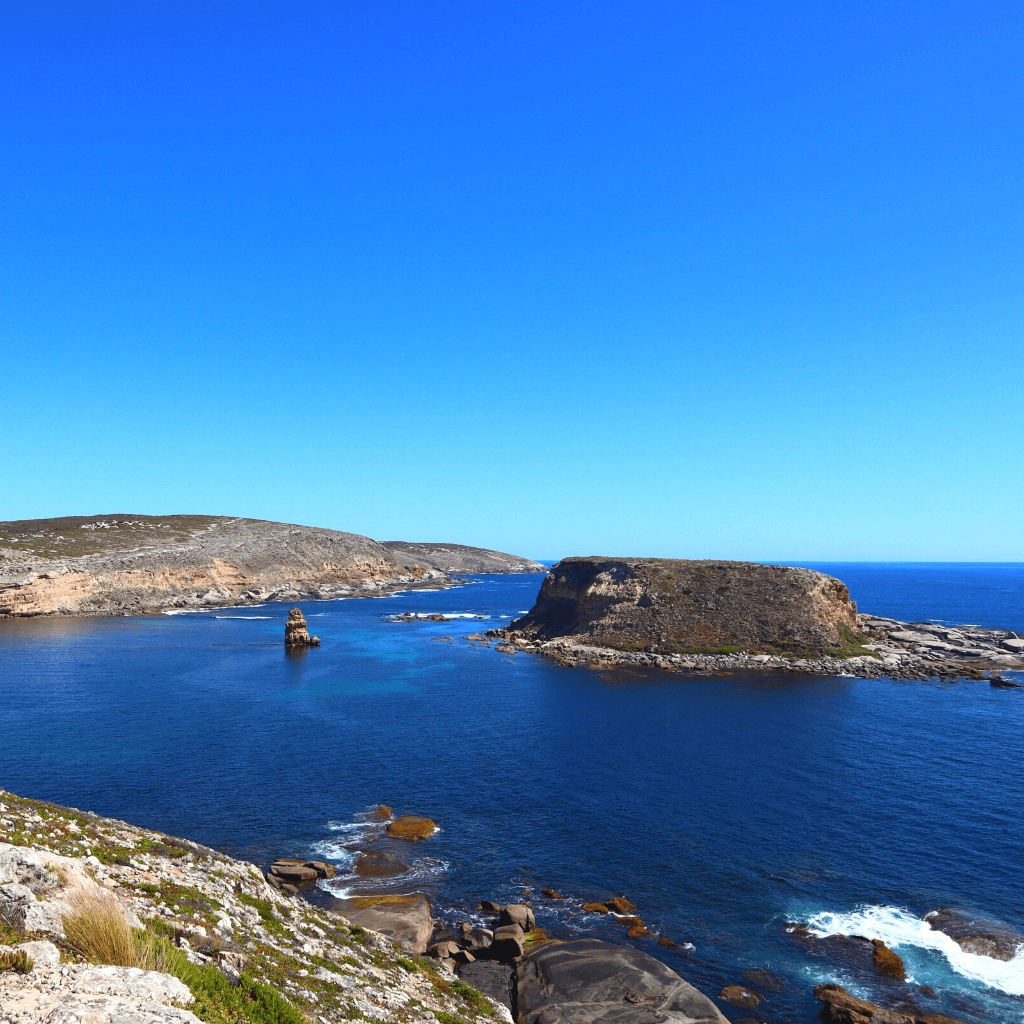 west wanna uitzichtpunt in het lincoln national park in eyre peninsula zuid australië