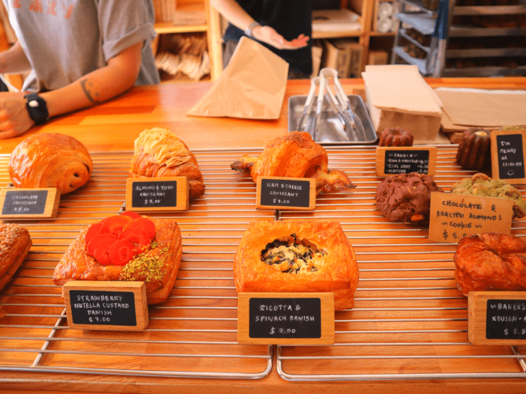 pasteries van bakemono bakers in cbd melbourne in victoria van de zuidkust australie