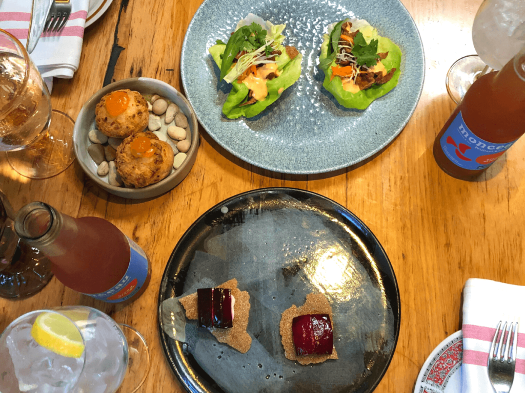 eten bij transformer fitzroy in melbourne victoria aan de zuidkust in australie