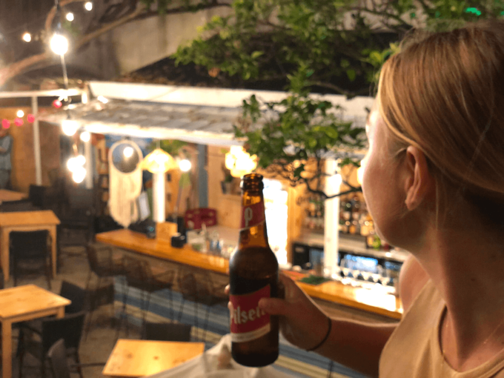 Eten en een drankje bij Jardin de Lolita